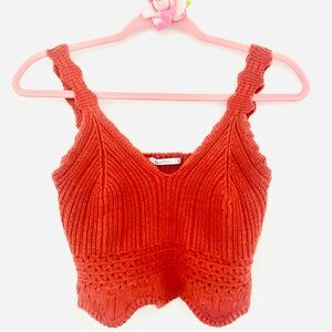 💕Sexy Knitted Crop Top SZ M